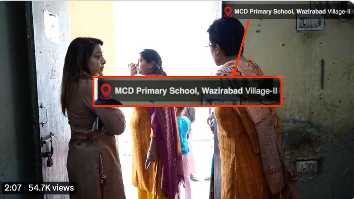 The school falls under MCD's authority, which was led by the BJP until AAP won the 2022 elections in December.