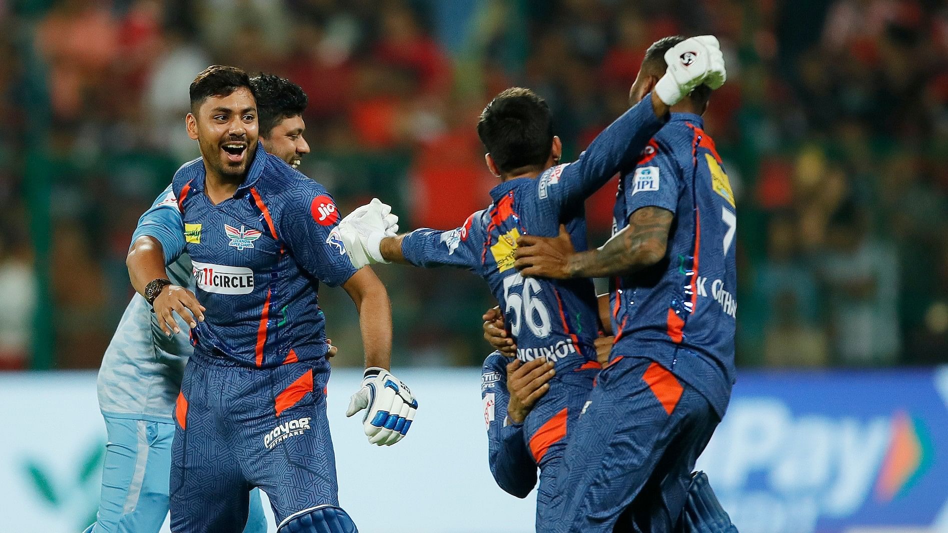 <div class="paragraphs"><p>IPL 2023: Lucknow Super Giants beat Royal Challengers Bangalore by 1 wicket in a last-ball thriller.</p></div>