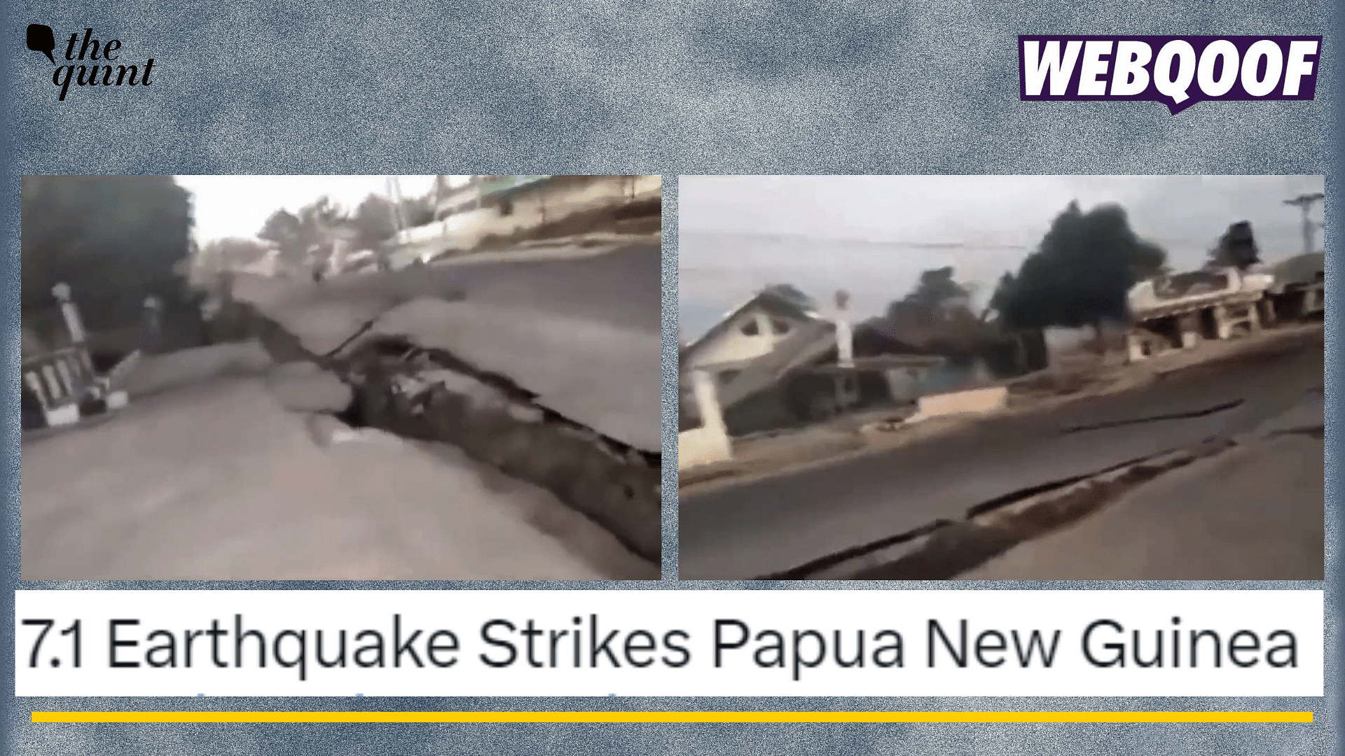 <div class="paragraphs"><p>Fact-check: An old video from Indonesia is going viral as a recent video showing destruction caused by an earthquake in Papua New Guinea. </p></div>