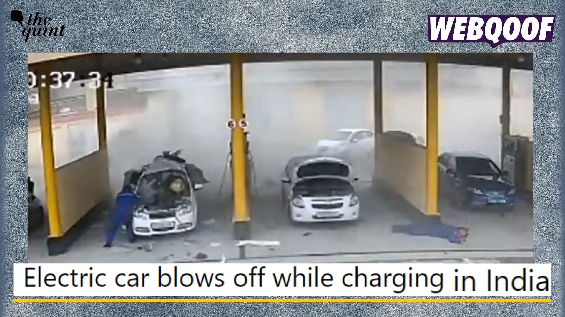 <div class="paragraphs"><p>Fact-check:&nbsp;An incident of a gas cylinder bursting in a car is being falsely shared as an electrical vehicle blowing up in India.</p></div>