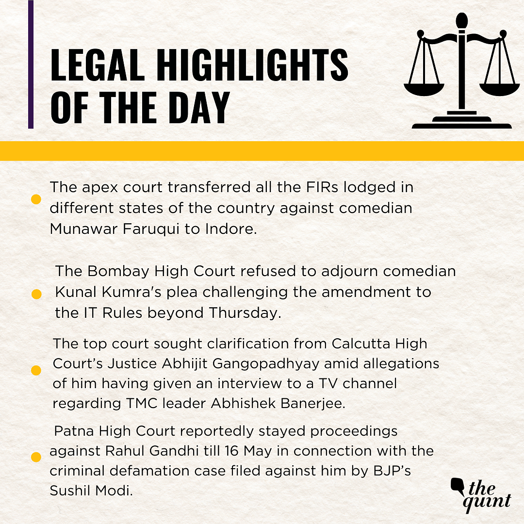 Catch all the legal highlights from our courts on Monday, 24 April, here.