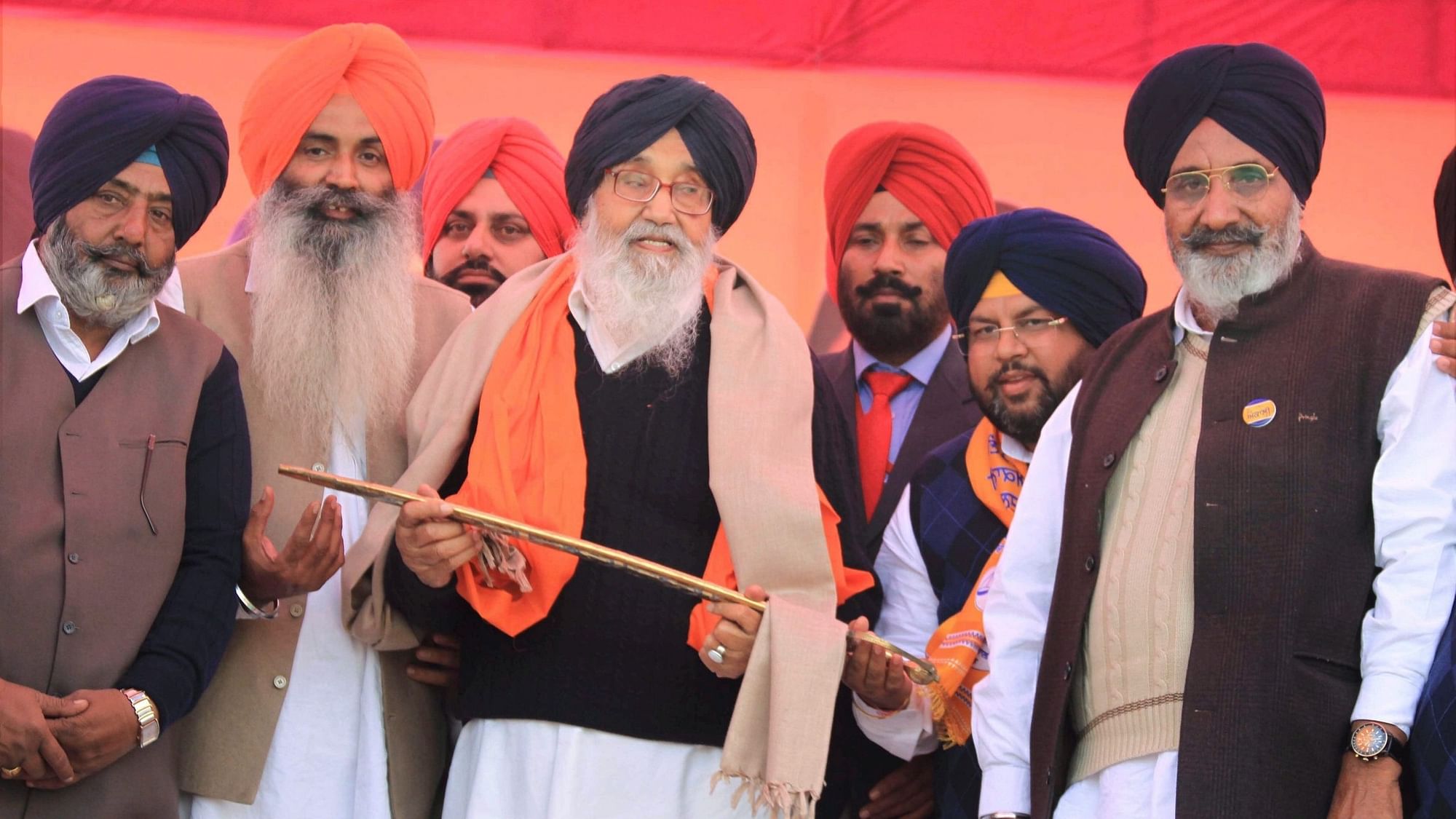 <div class="paragraphs"><p>In this  22 January, 2017 image, former Punjab CM and Shiromani Akali Dal patron Parkash Singh Badal is seen attending an election rally in Bathinda.</p></div>