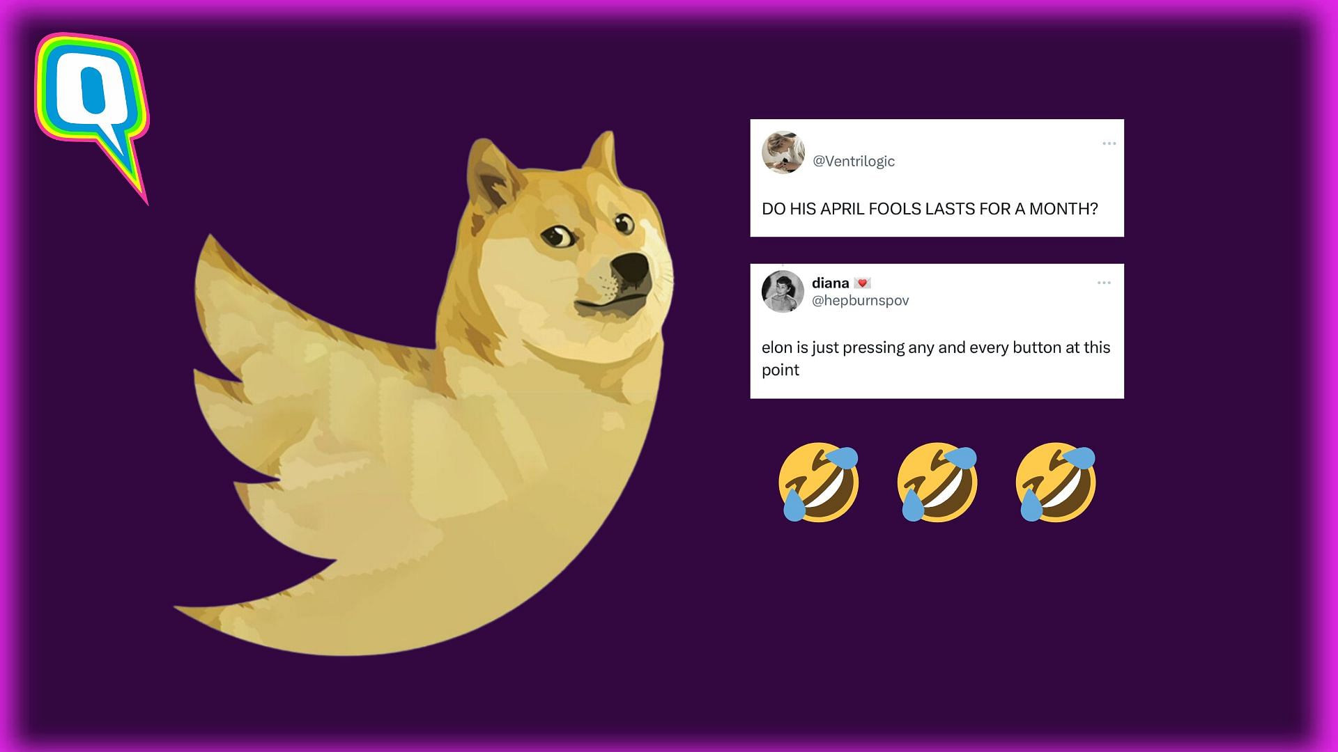 <div class="paragraphs"><p>Twitter's Sudden Logo Change To 'Doge' Meme Sparks Hilarious Responses Online</p></div>
