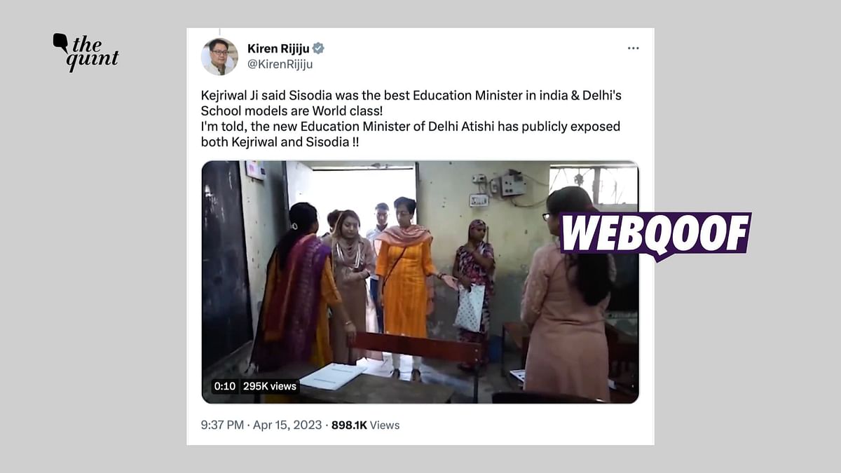 Kiren Rijiju Shares Dilapidated MCD School's Video to Target AAP Government