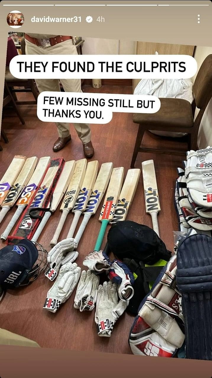 IPL 2023: The equipments of Delhi Capitals' players stolen ahead of DC vs KKR have been found