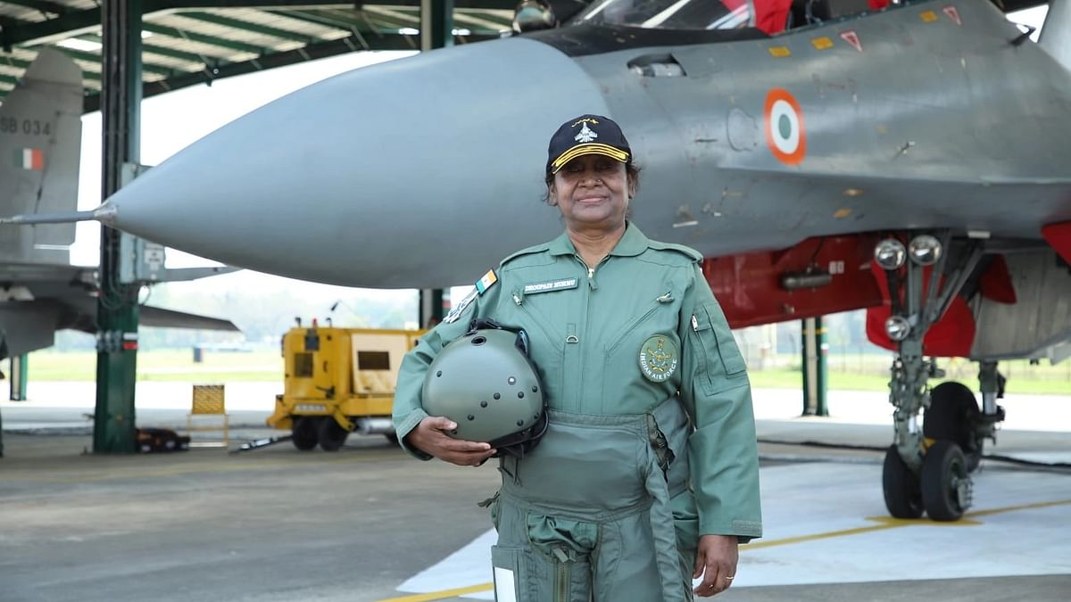 Watch: President Murmu Takes Sortie on Sukhoi 30 MKI Fighter Aircraft