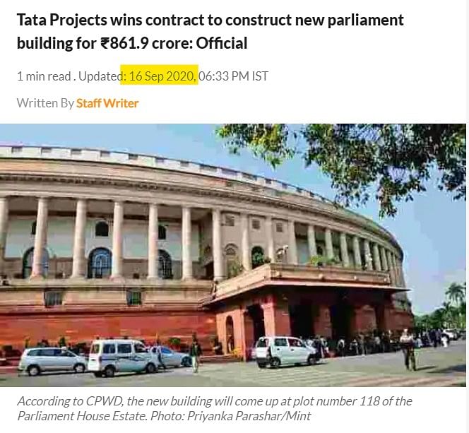 GOI is giving new parliament uniform contracts to high end designers who  charge exorbitant prices. : r/india