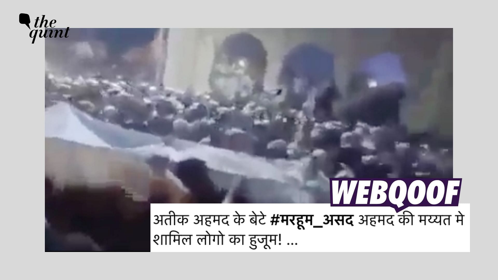 <div class="paragraphs"><p>The video is from the funeral procession of Maulana Rabe Hasani Nadvi, an Islamic scholar.</p></div>