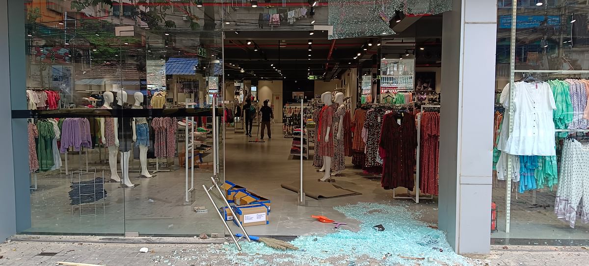 <div class="paragraphs"><p>At least 20 shops were vandalised in the communal violence that broke out on Thursday.</p></div>