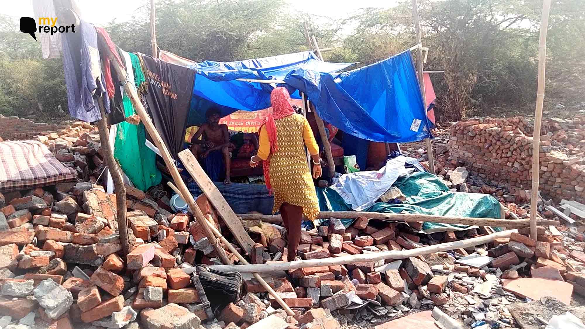 <div class="paragraphs"><p>On 30 April, illegal encroachments near Tughlakabad Fort area was demolished by ASI.</p></div>