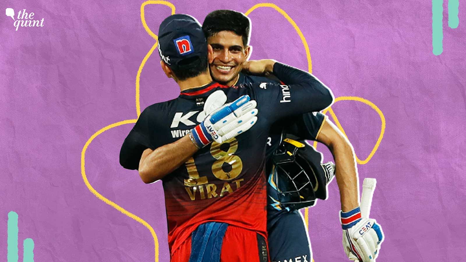 <div class="paragraphs"><p>Shubman Gill is congratulated by Virat Kohli after Gujarat beat&nbsp;Royal Challengers Bangalore at the M Chinnaswamy Stadium, Bengaluru on the 21 May 2023</p></div>