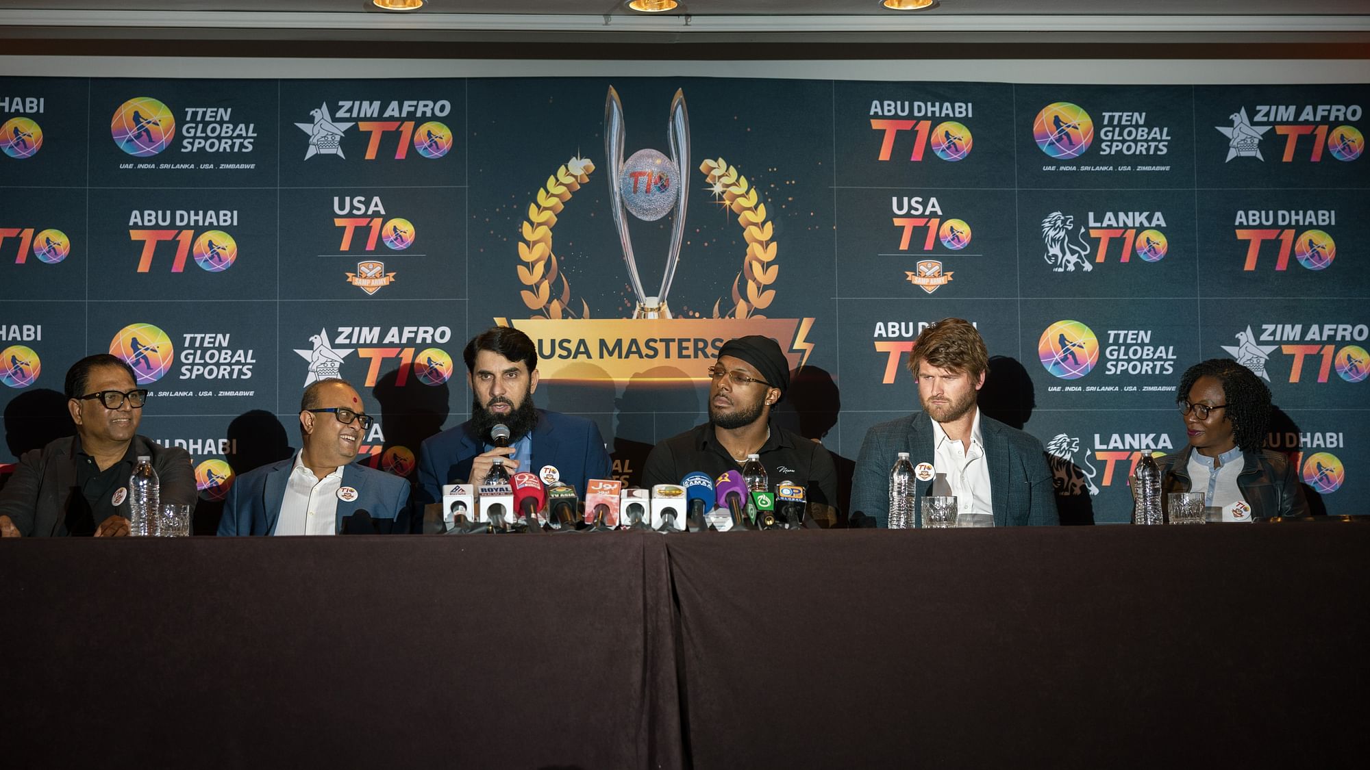 US Masters T10 league launched in the presence of Shivanrine Chanderpaul and Misbah-ul-Haq