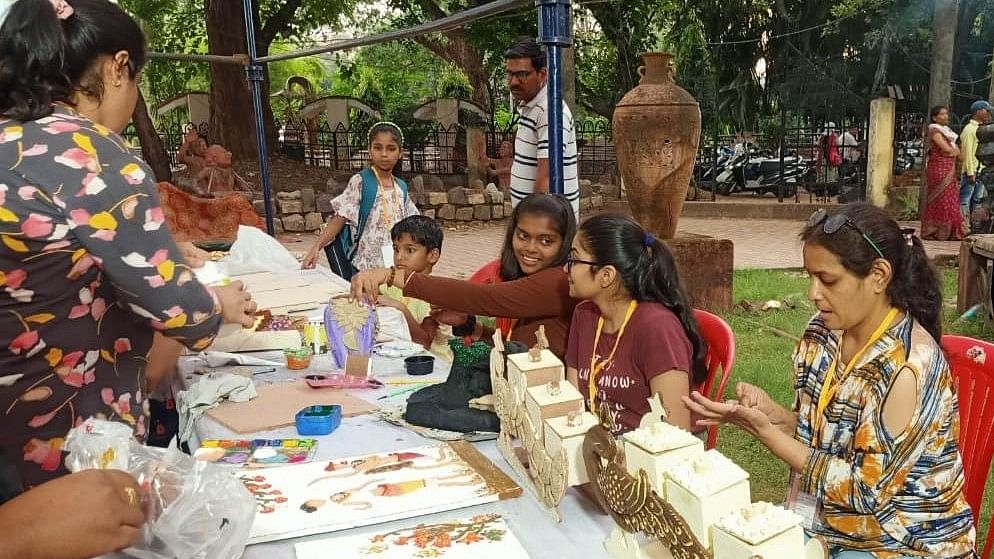 <div class="paragraphs"><p>In its latest edition this year's camp offers diverse training in various art forms, including mural, paper mache, clay, wood and bamboo crafts, sculpture, painting, Madhubani, tapestry, paddy jewelry making among other things.</p></div>