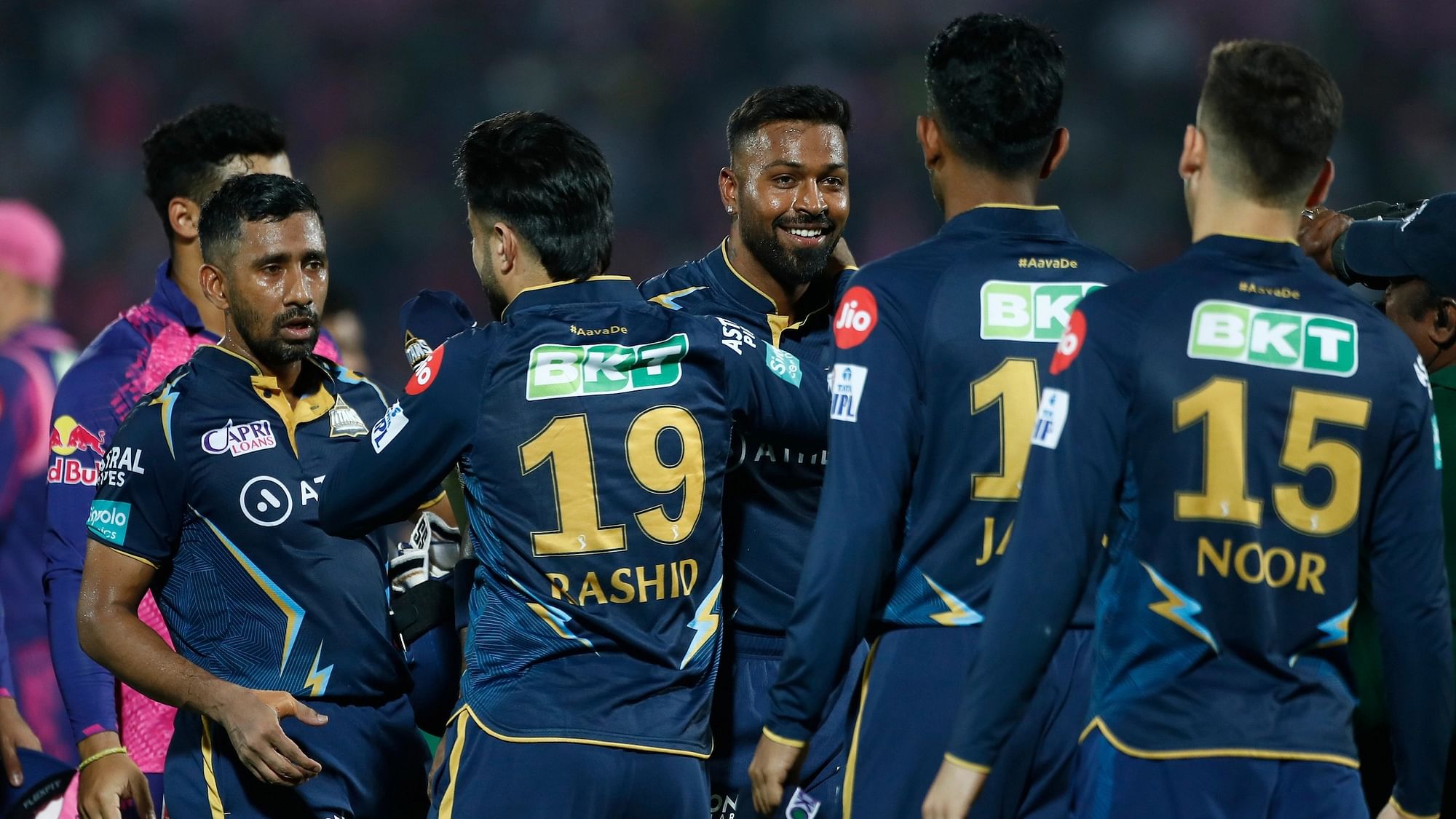 <div class="paragraphs"><p>IPL 2023: Gujarat Titans defeated Rajasthan Royals by 9 wickets.</p></div>