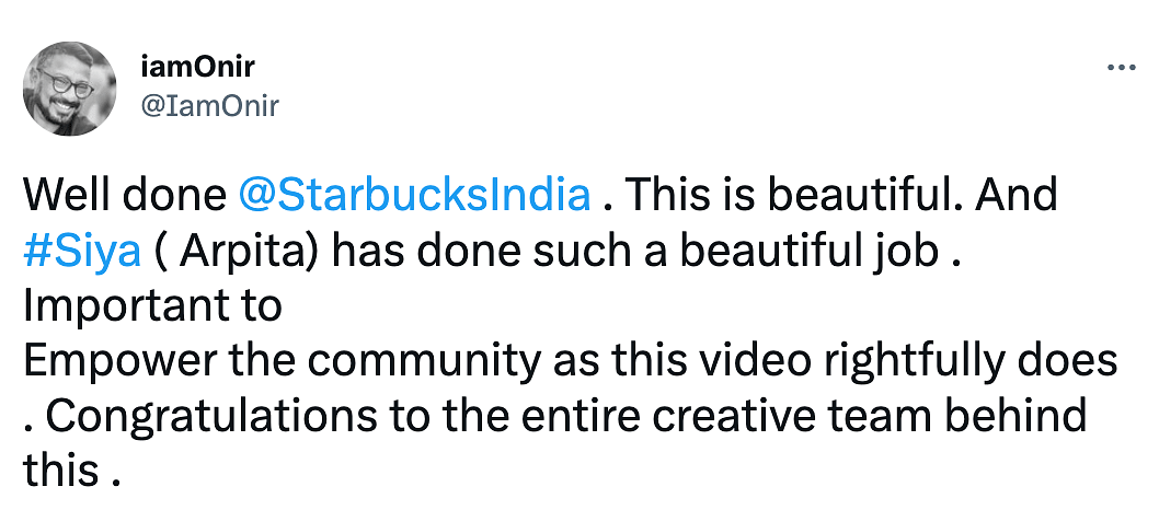 Starbucks India's new ad campaign, 'It Starts With Your Name', aims to promote trans inclusivity.