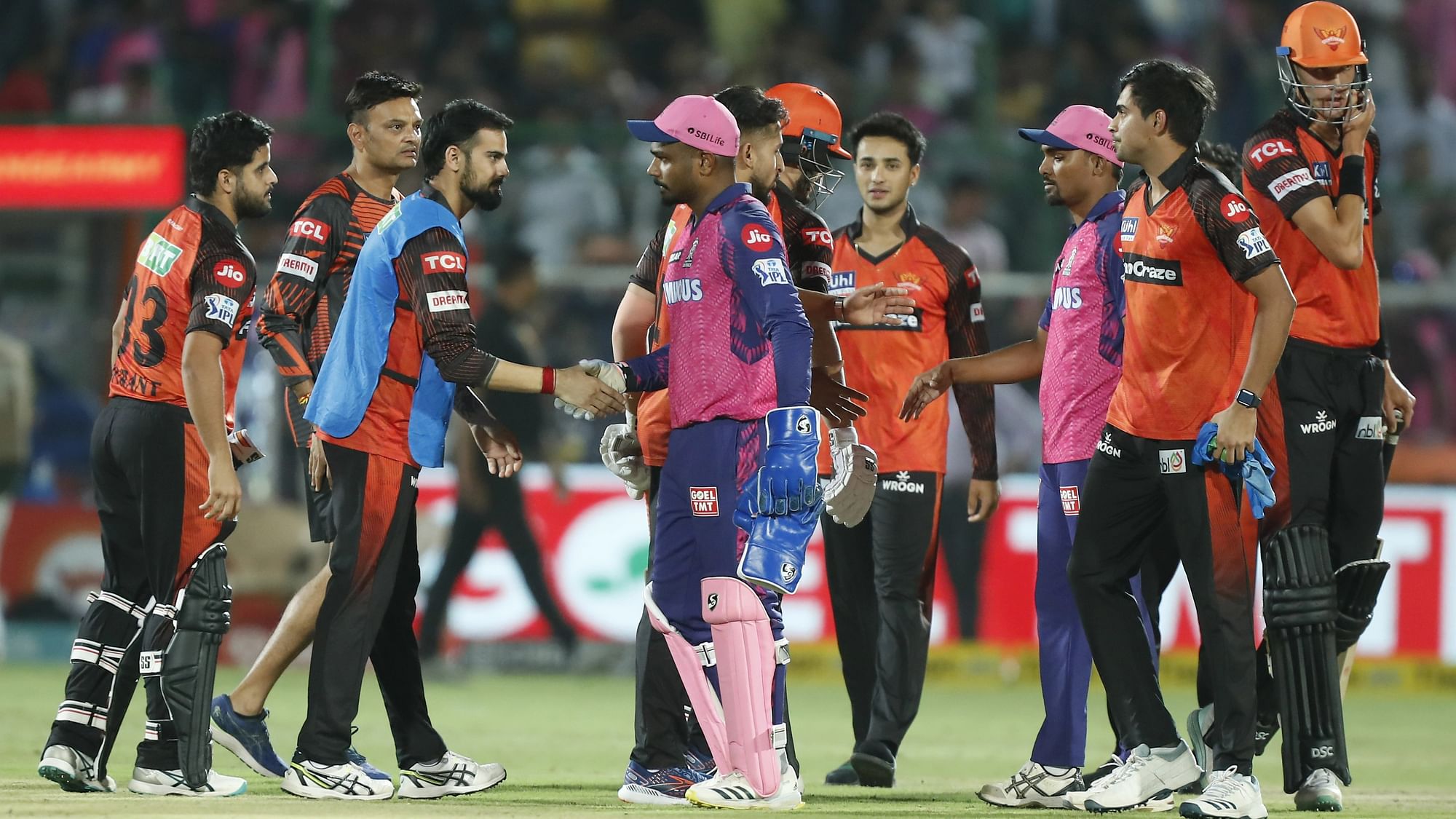 <div class="paragraphs"><p>Sunrisers Hyderabad defeat Rajasthan Royals by 4 wickets at the Sawai Mansingh Stadium</p></div>