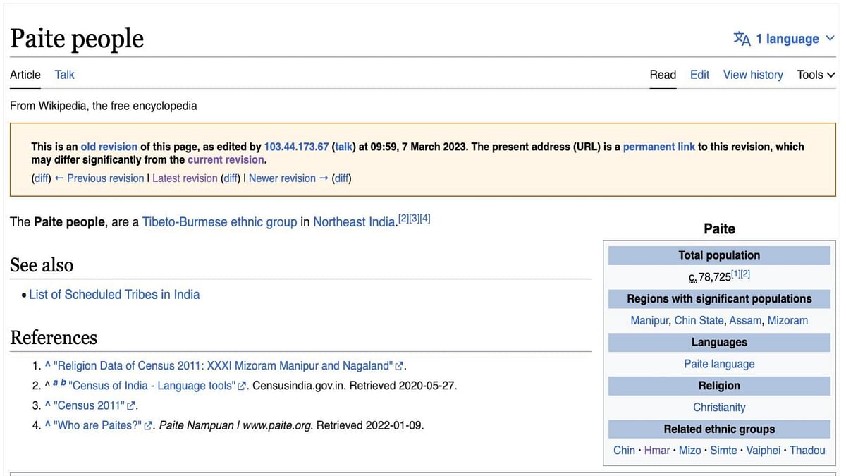 Significant changes have been made to Wikipedia pages surrounding the Kuki-Zo ethnic groups.