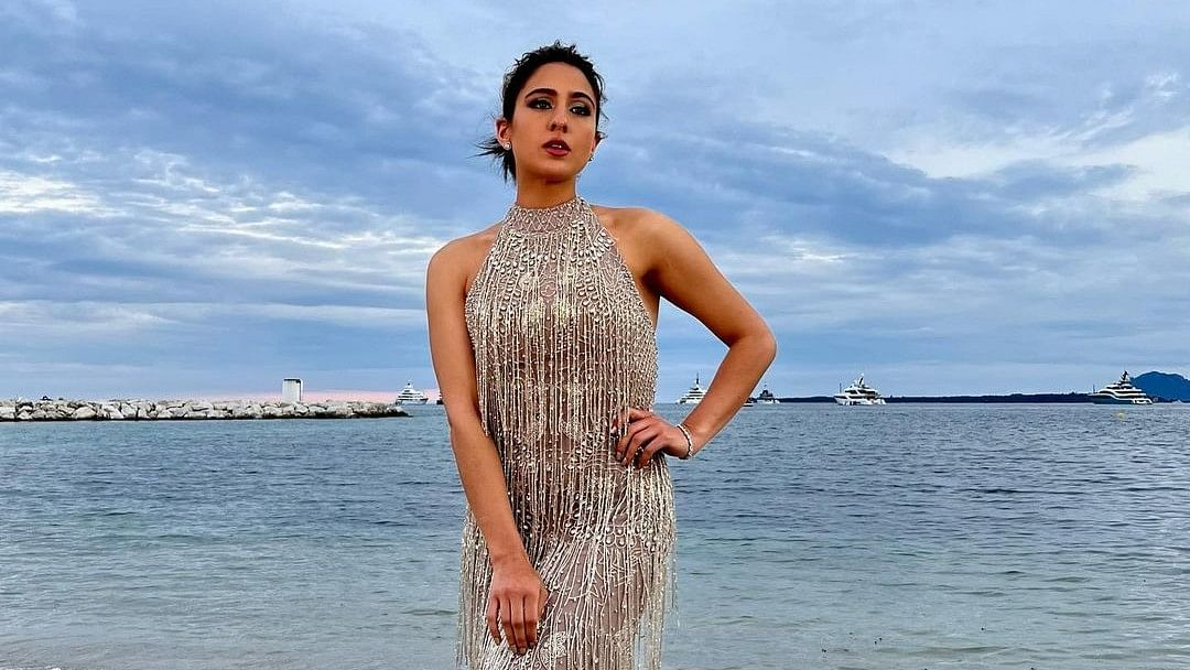 <div class="paragraphs"><p>In Pics: Sara Ali Khan Feels 'Glam' At Cannes As She Stuns In Silver Gown</p></div>