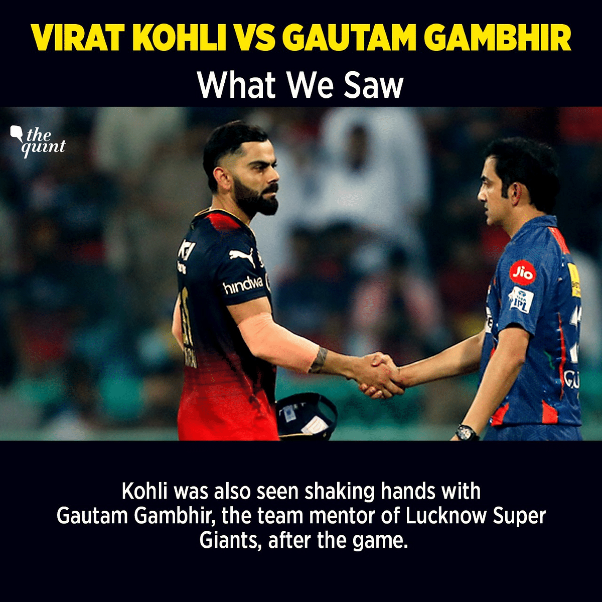IPL 2023: Virat Kohli and Gautam Gambhir had yet another altercation on 1 May. Here's what transpired at Lucknow.