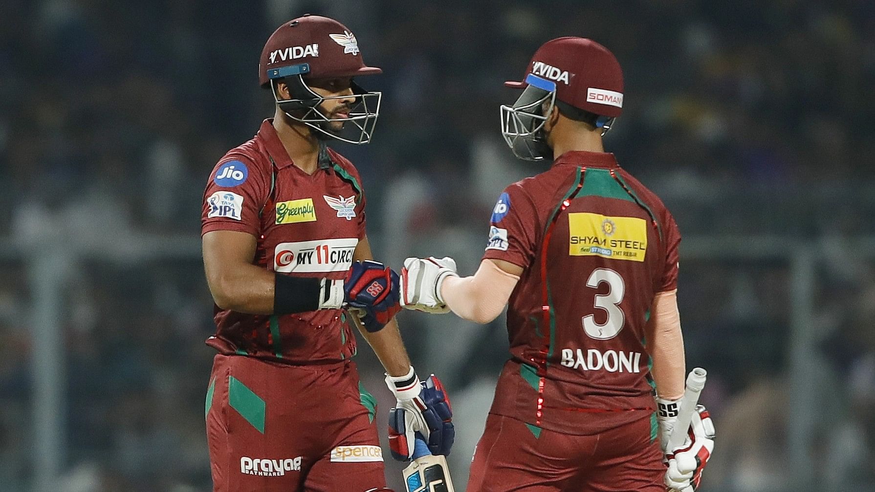 <div class="paragraphs"><p>IPL 2023: Lucknow Super Giants are wearing ATK Mohun Bagan's green and maroon against Kolkata Knight Riders.</p></div>