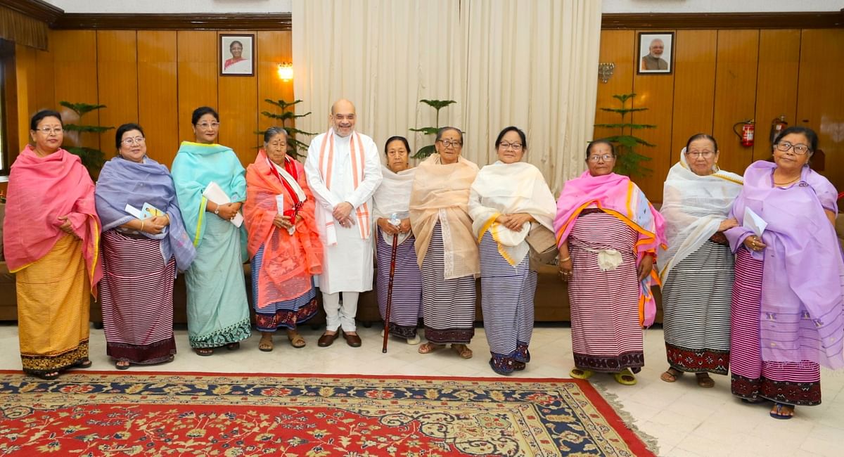 Union Home Minister Amit Shah arrived in violence-hit Manipur late on Monday night for a four-day visit.