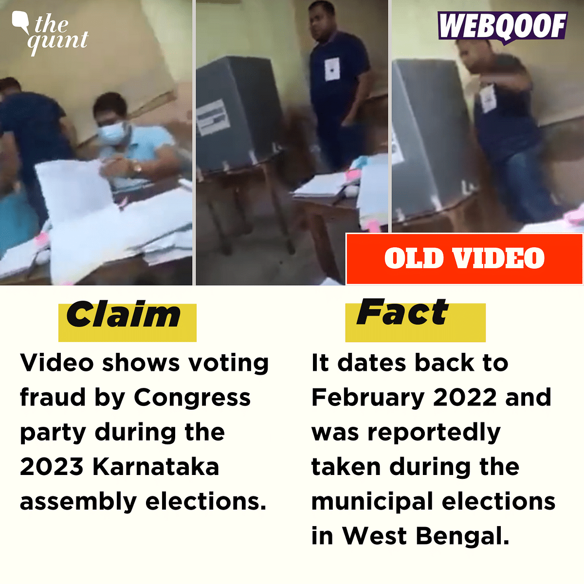Social media has been abuzz with several fake claims around the Karnataka Assembly elections.
