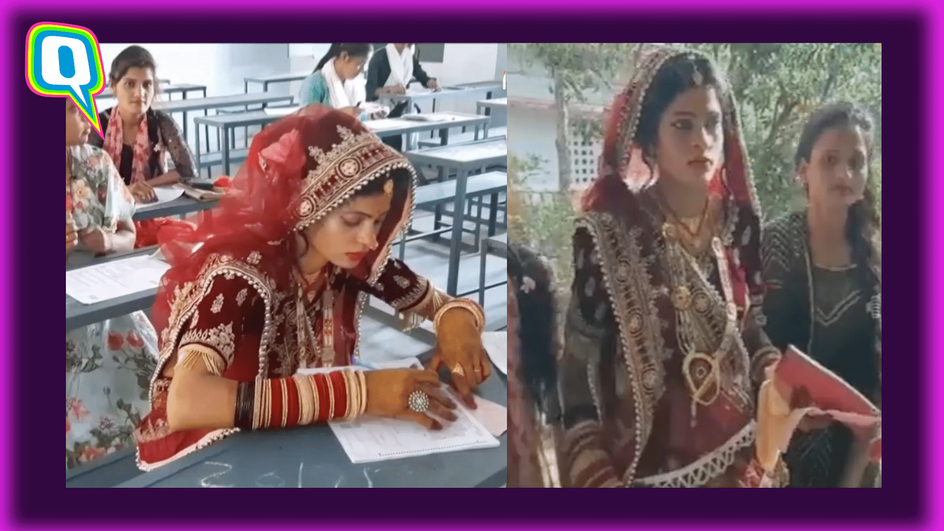 <div class="paragraphs"><p>Newly wed-bride attends her college exam in Jhansi</p></div>