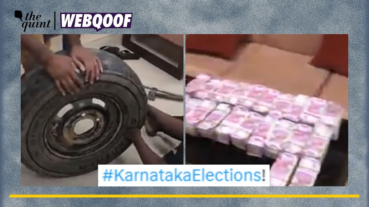 Old Video of Tyre Stuffed With Cash Falsely Linked to 2023 Karnataka Elections
