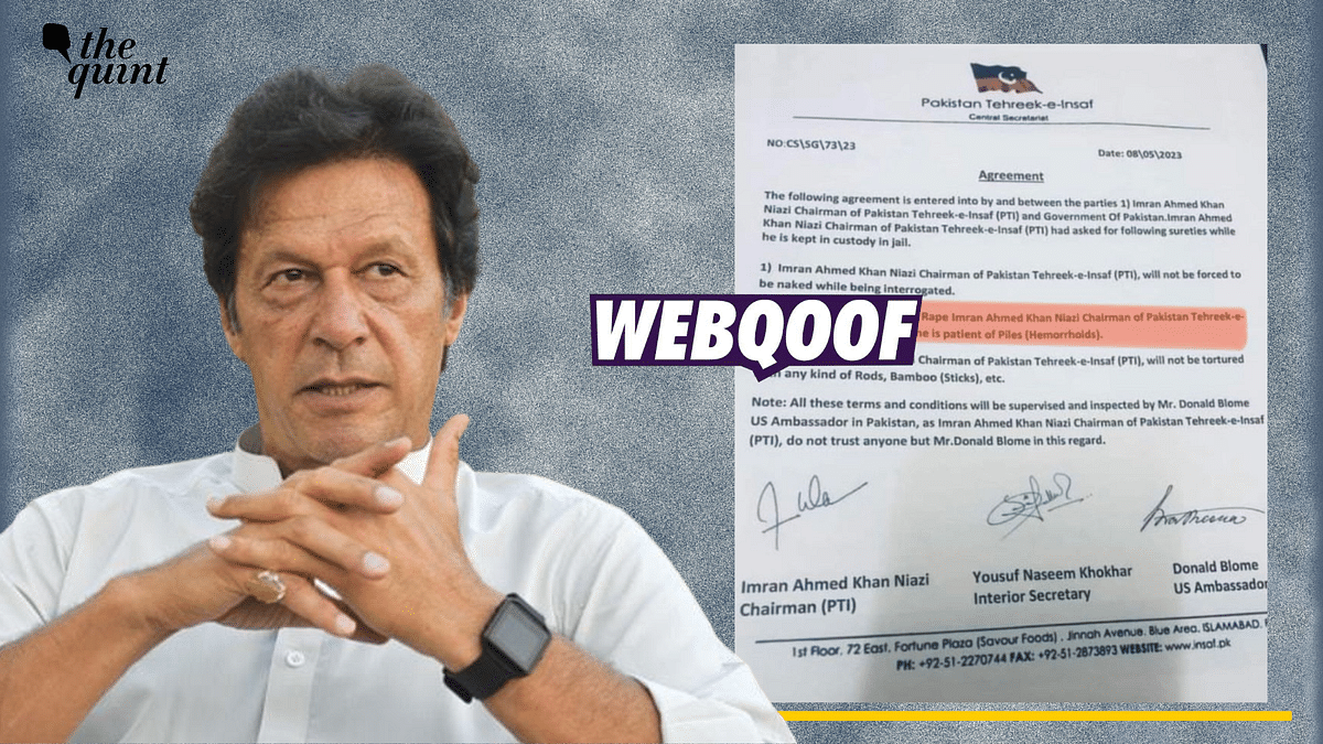 Fake Letter Stating Terms For Imran Khan's Arrest Goes Viral as Real