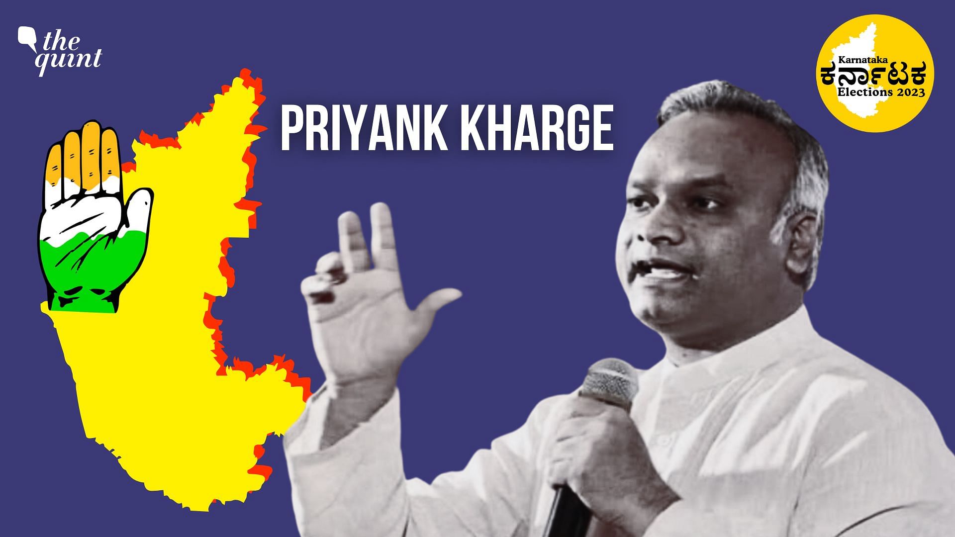 <div class="paragraphs"><p>Congress leader and son of party president Mallikarjun Kharge, Priyank Kharge, has won in the Karnataka Assembly Elections 2023 from Chittapur constituency in Kalaburagi district on Saturday, 13 May.</p></div>