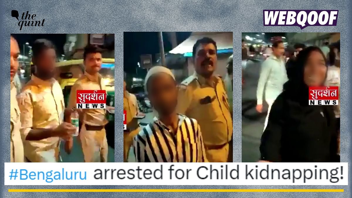 Sudarshan News Shares Bengaluru Video With False Claim About 'Child Kidnappers'