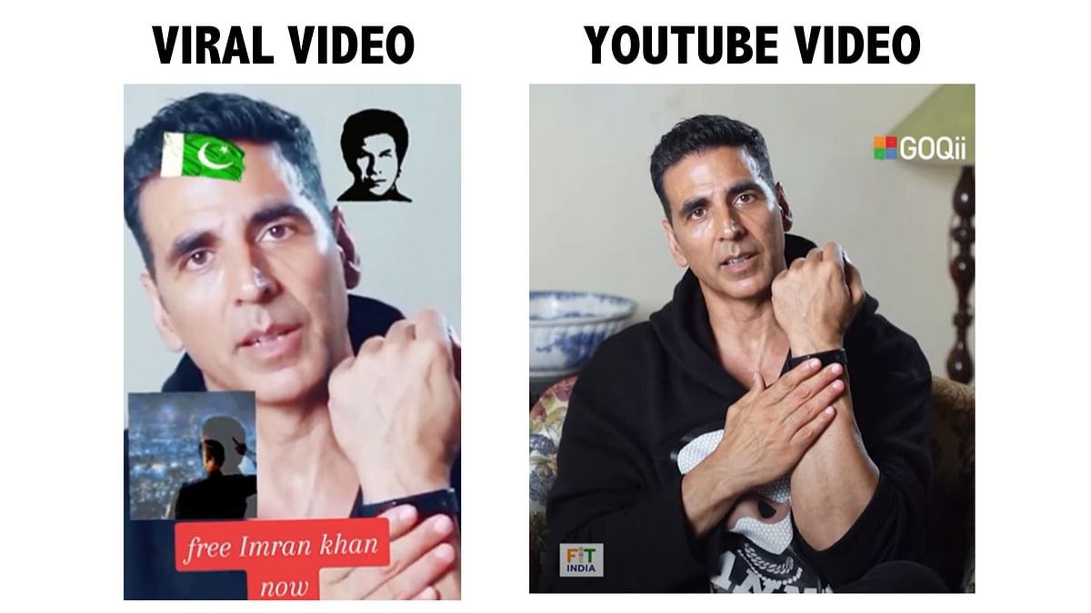 We found that the viral clip has been digitally altered to add the audio of Kumar condemning the arrest of Khan.