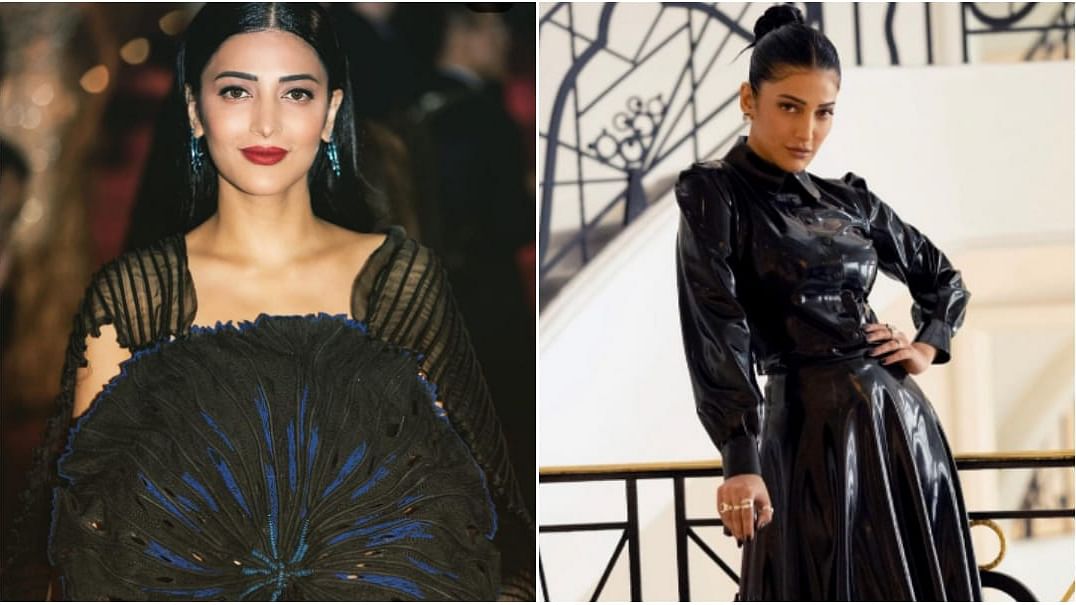 <div class="paragraphs"><p>Shruti Haasan returned to Cannes in an all-black look.</p></div>