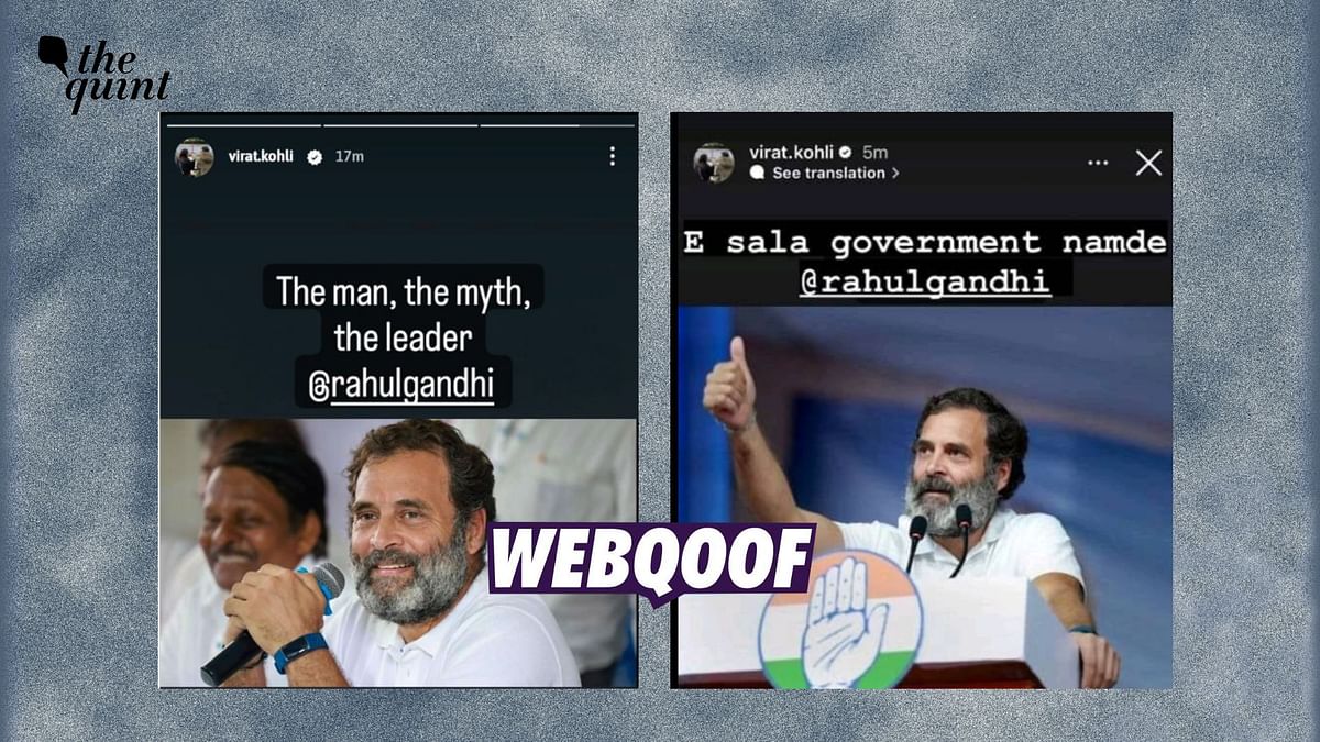 Virat Kohli Uploaded Instagram Stories for Rahul Gandhi After Karnataka Win? No!