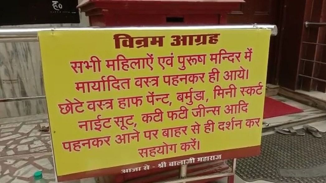 'Western Clothes Against Our Culture': Temples Put Up Posters on 'Dress Code'