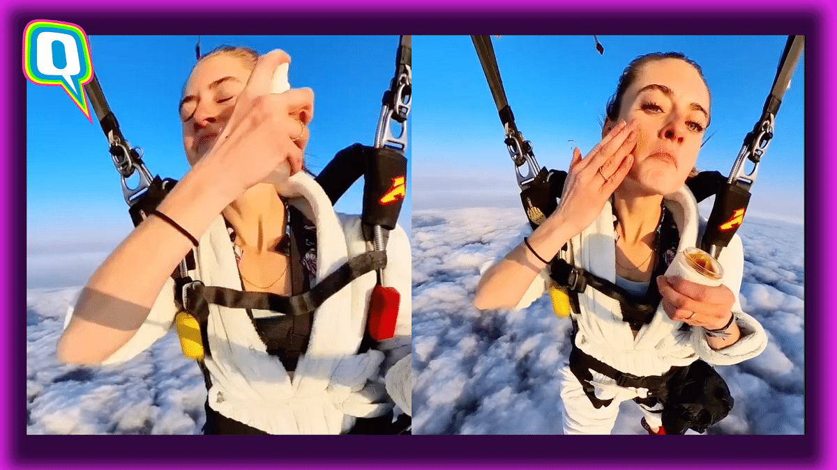 Woman Drops Her Skin Care Routine While Skydiving in This Viral Video