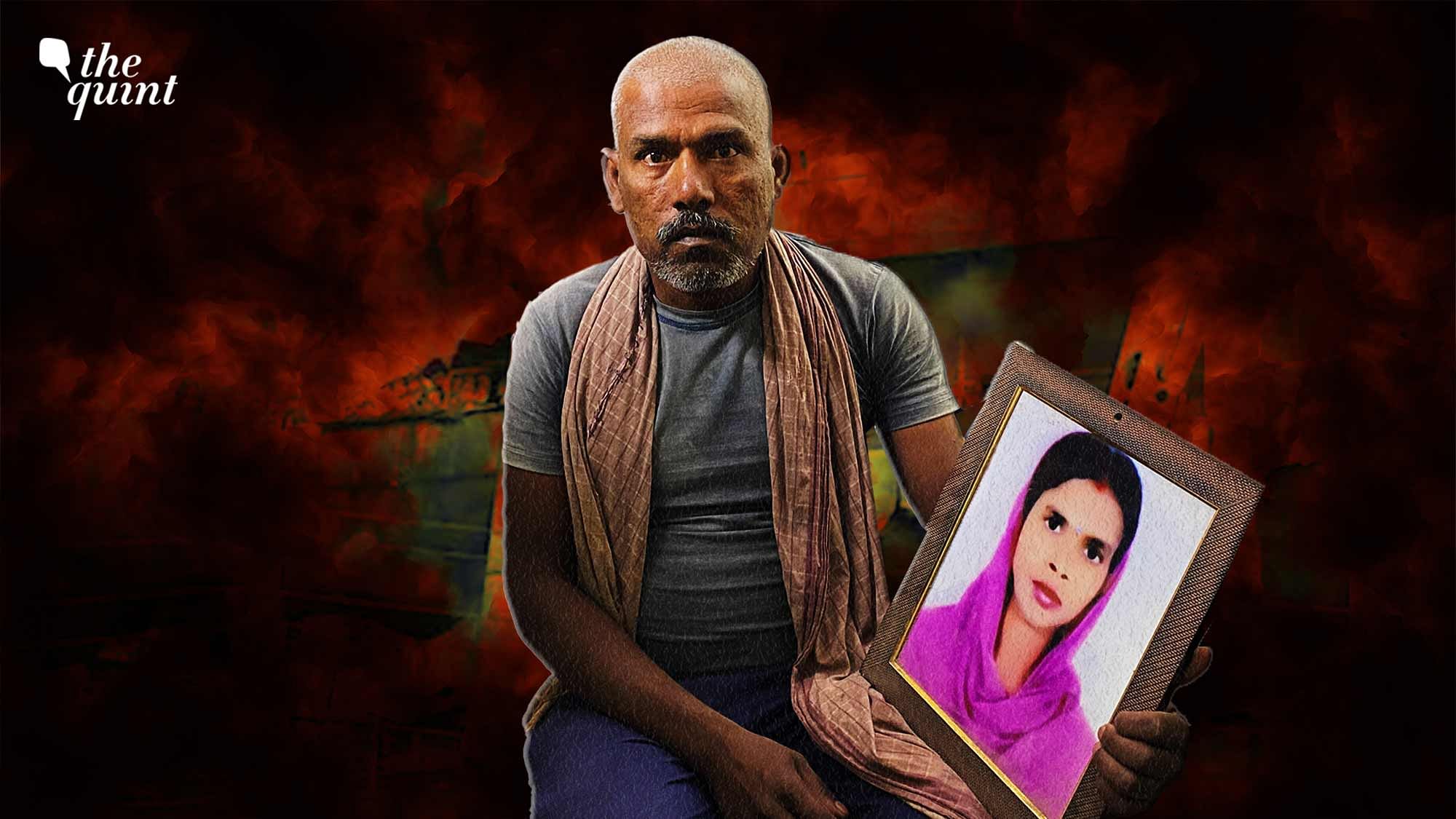<div class="paragraphs"><p>A year since the fire, Santosh&nbsp;(42) and his three children still break down when they see Rajnu Devi’s photo. This sentiment is echoed through the streets of <a href="https://www.thequint.com/videos/delhis-colony-loses-many-women-to-mundka-fire">Bhagya Vihar</a>, a village that lost at least four women in their families to the fire that claimed 27 lives. &nbsp;</p></div>