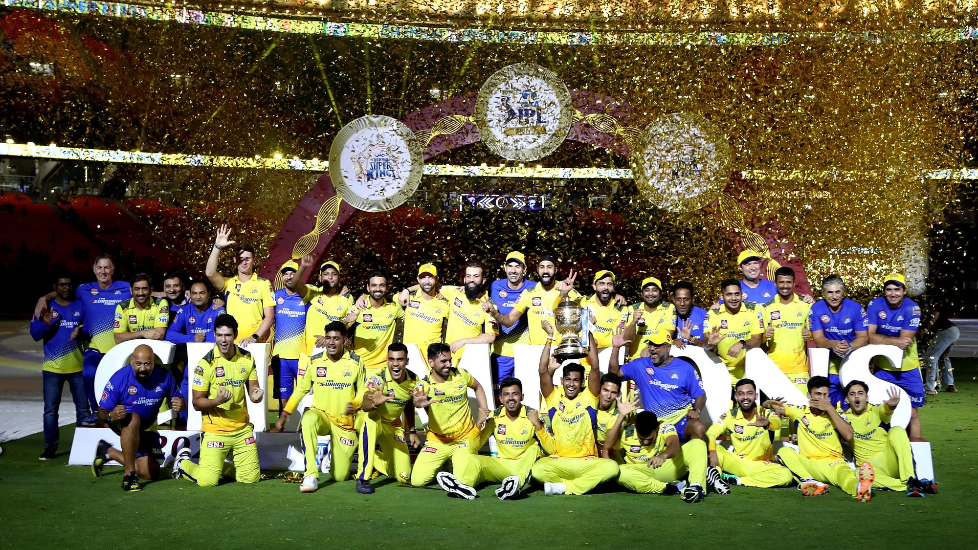 <div class="paragraphs"><p>Chennai Super Kings lift the IPL  Trophy for the fifth time.</p></div>