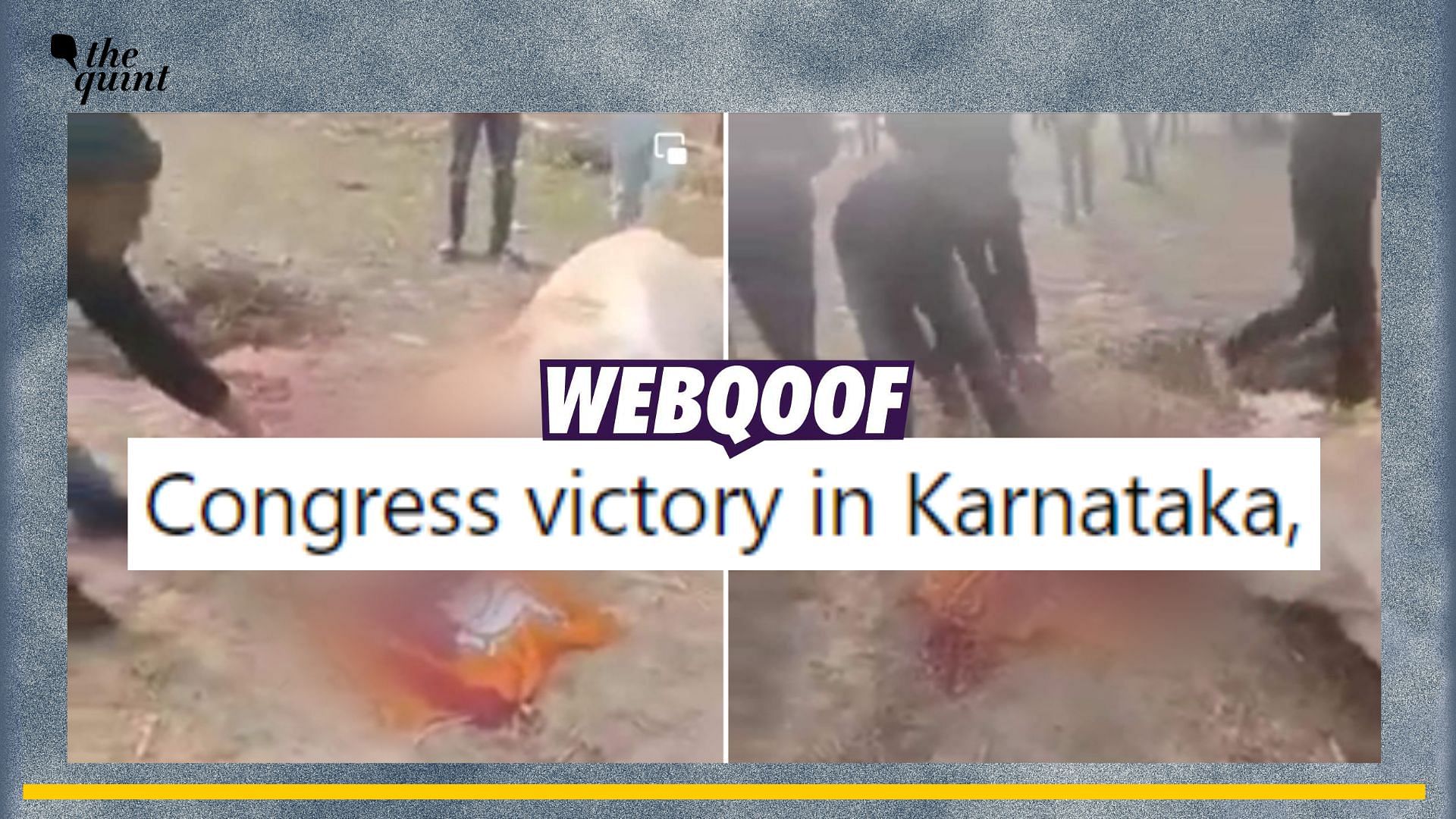 <div class="paragraphs"><p>Fact-check: This video is from 2022 and not from Karnataka but from Manipur.</p></div>