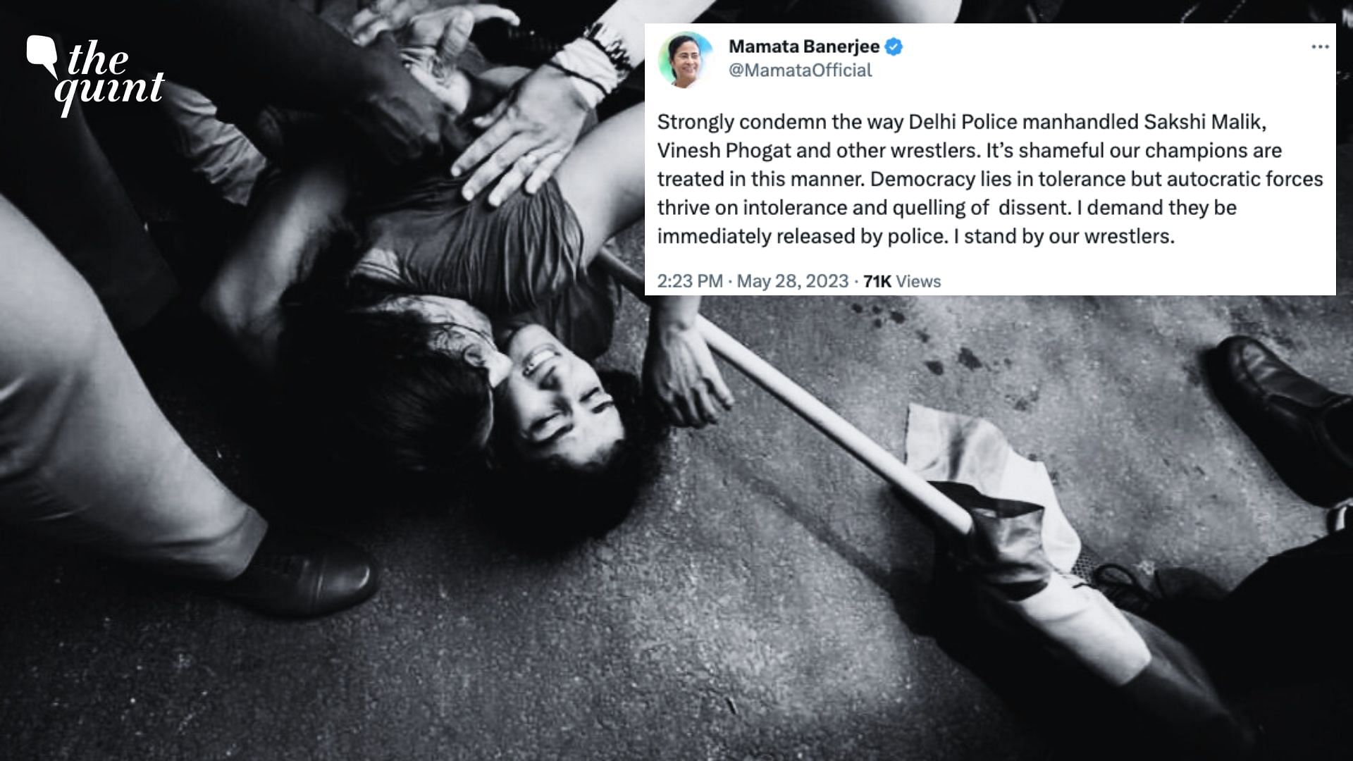 'The Country is Watching': Priyanka, Mamata Slam Police Action Against Wrestlers