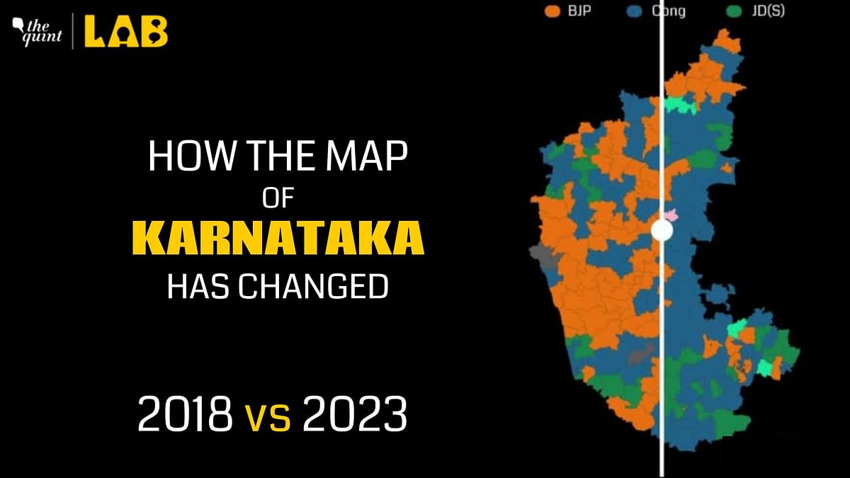 BJP Loses South Stronghold: Watch How Map of Karnataka Changed From 2018 to 2023