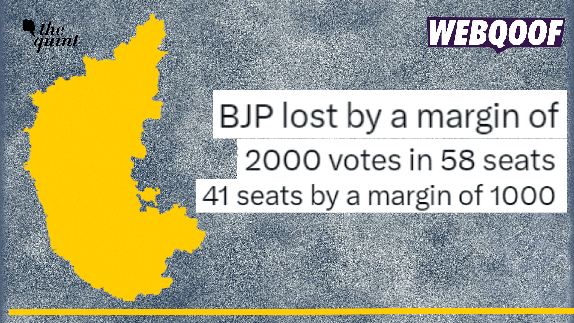 <div class="paragraphs"><p>Fact-check | ECI data does not support the claim of 58 or 41 seats being lost solely by the BJP with the margin of 1000 to 2000.</p></div>