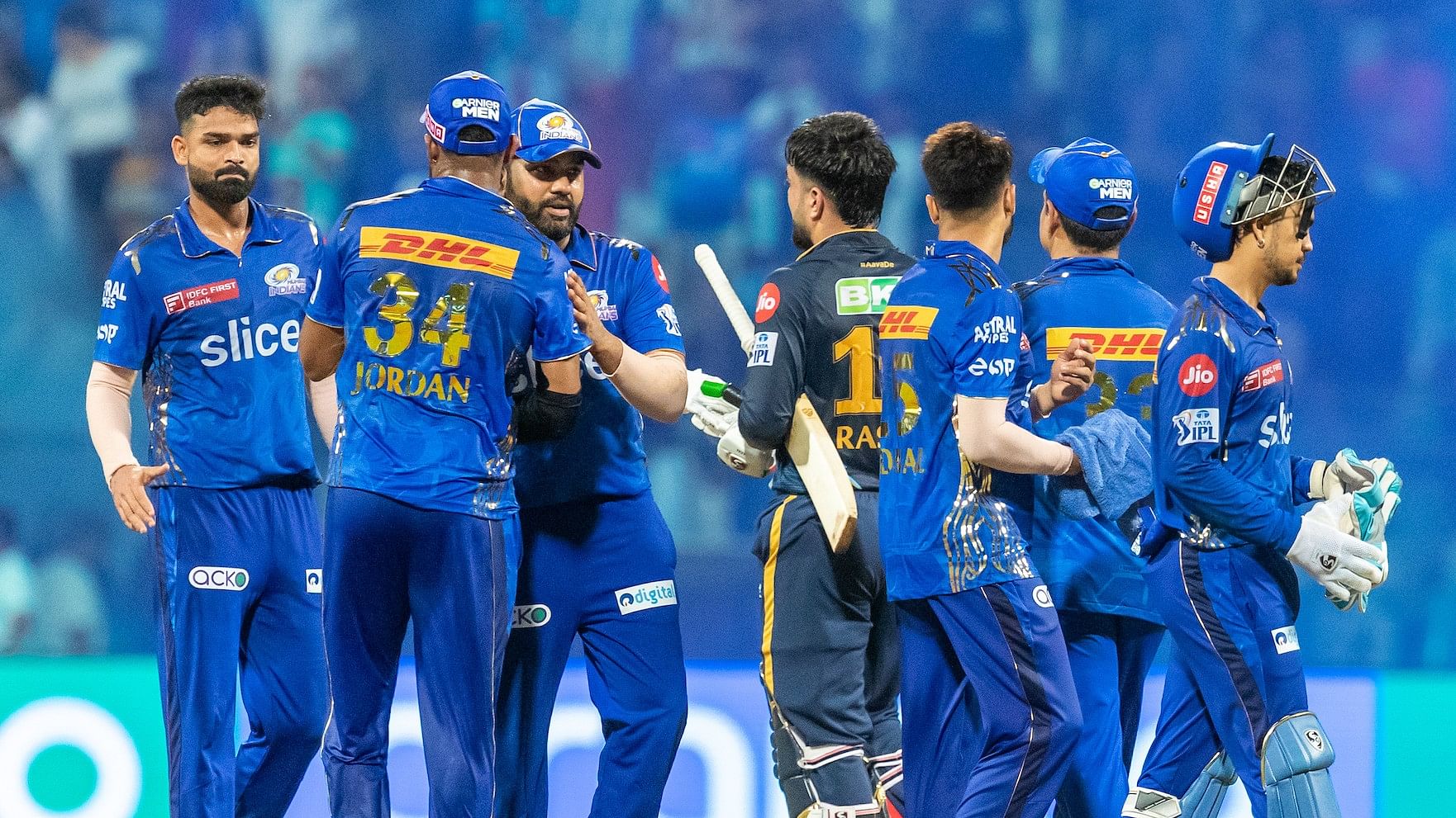 <div class="paragraphs"><p>Mumbai Indians now move up to the third spot in the IPL points table with 14 points from 12 games.</p></div>