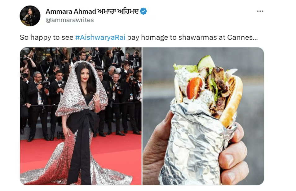 From shawarmas to Swiggy Delivery packages, here's everything netizens compared Aishwarya Rai's Cannes look to!