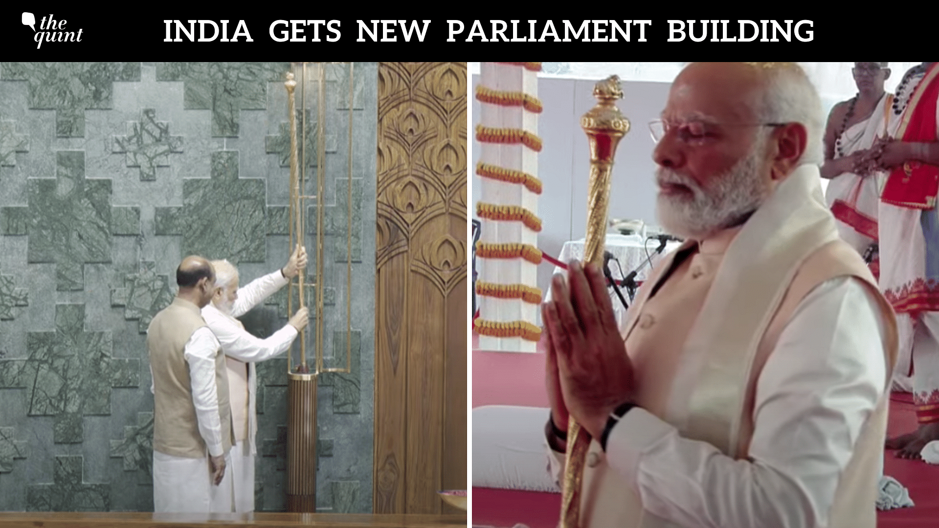 New Parliament Inauguration LIVE Updates: PM Modi Places Sengol in Lok Sabha