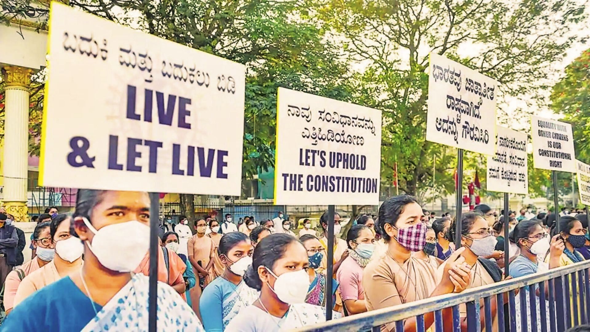 <div class="paragraphs"><p>Image used for representation only. Members of the Christian community participate in a silent protest against the Anti-Conversion bill proposed in the Winter Session of Karnataka Legislative Assembly, in Bengaluru.&nbsp;</p></div>