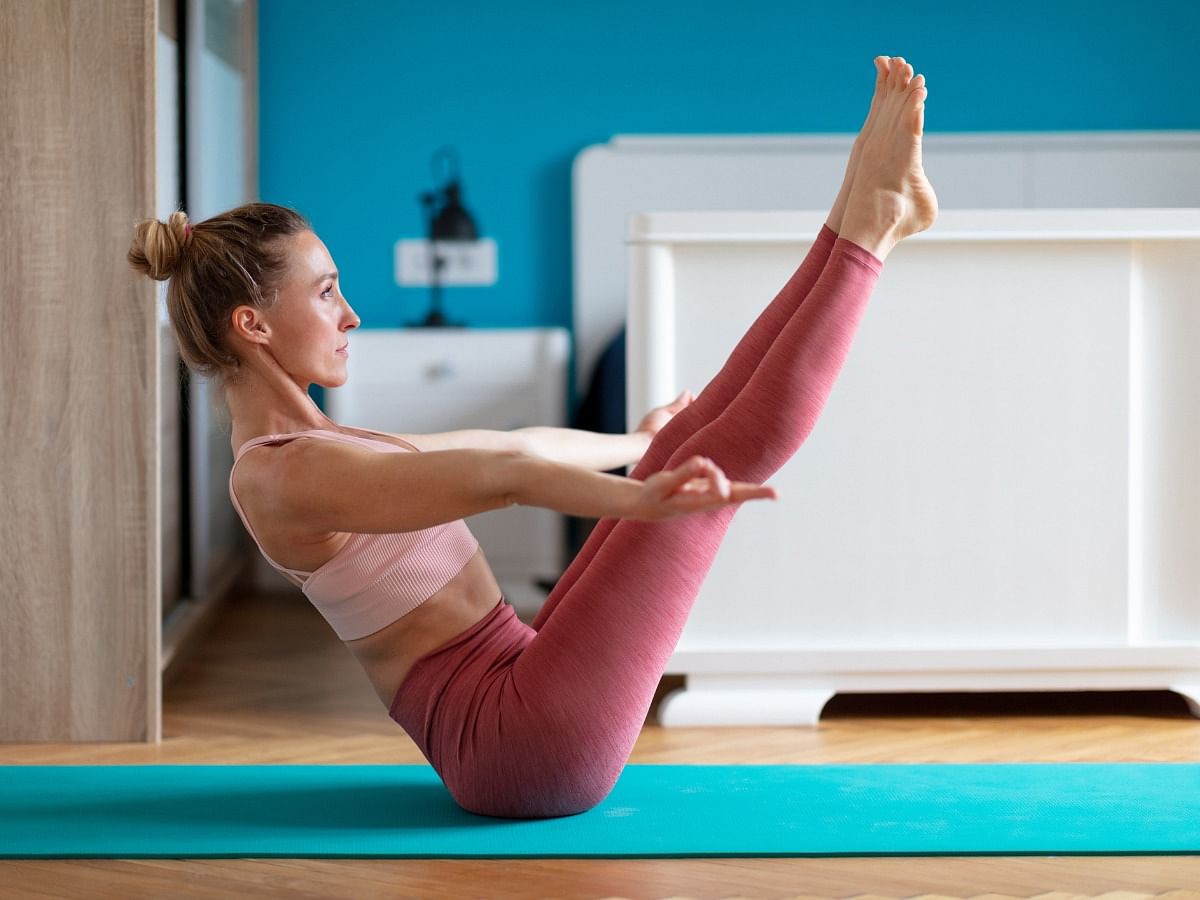 Try these easy and effective yoga poses at home to stay fit and healthy.