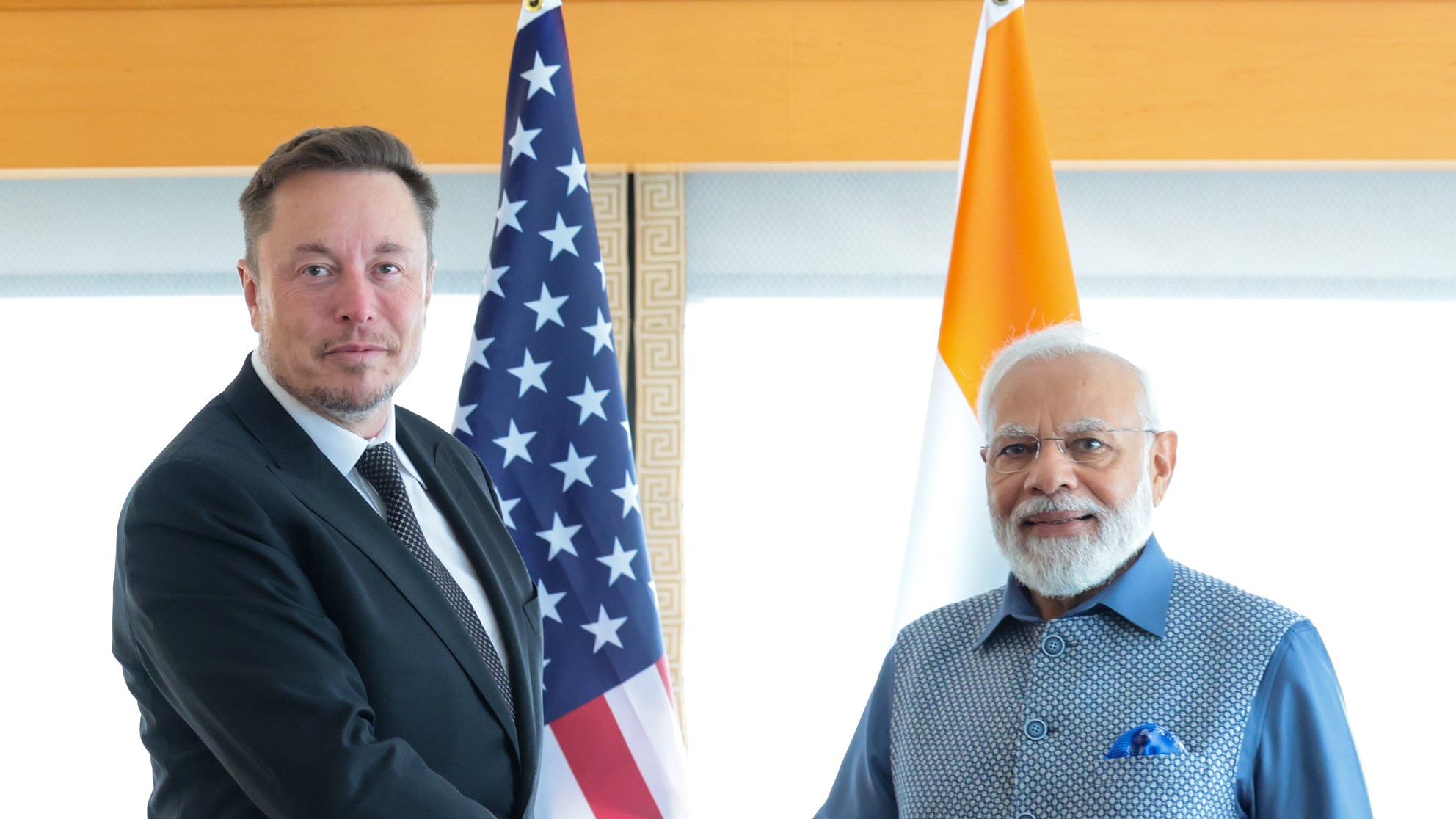 <div class="paragraphs"><p>The Prime Minister also interacted with Tesla and Twitter head Elon Musk. The two discussed Tesla's entry into the Indian market which Musk confirmed would happen soon.</p></div>