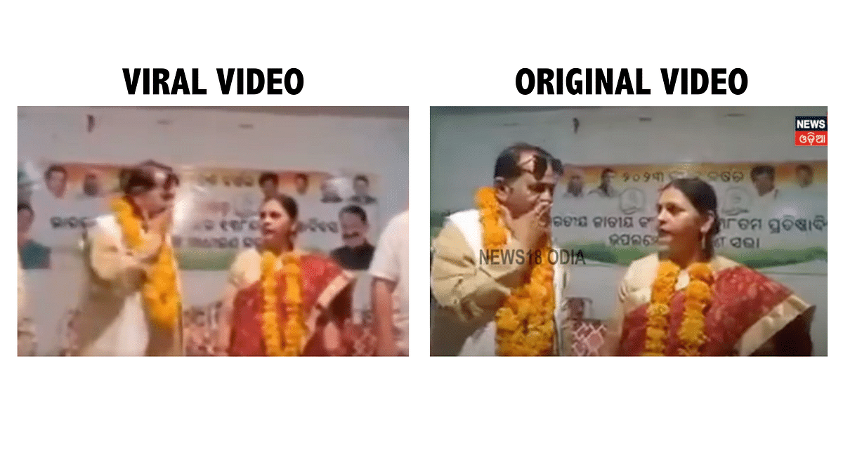 The politician in the video is Congress Odisha MLA Taraprasad Bahinipati and not Karnataka, as claimed. 
