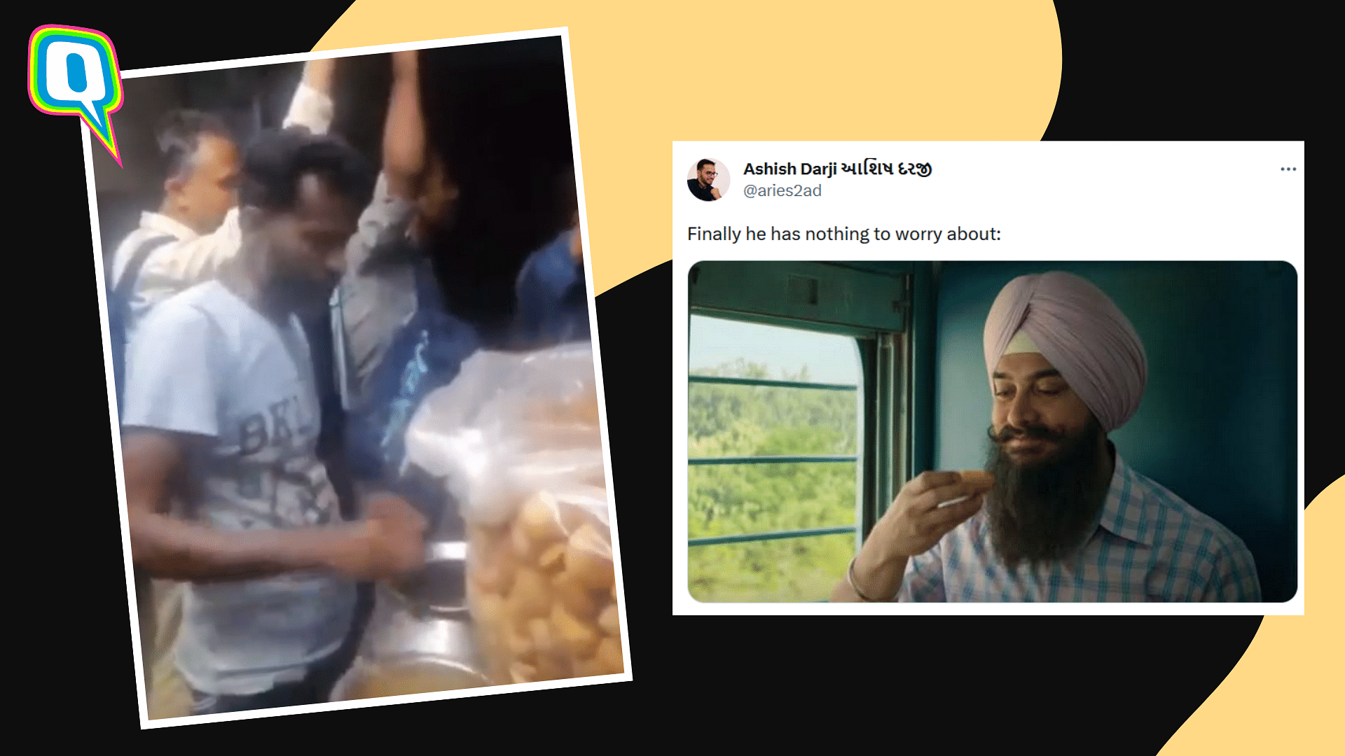 <div class="paragraphs"><p>Vendor sells pani puri on a local train leaving netizens intrigued.</p></div>